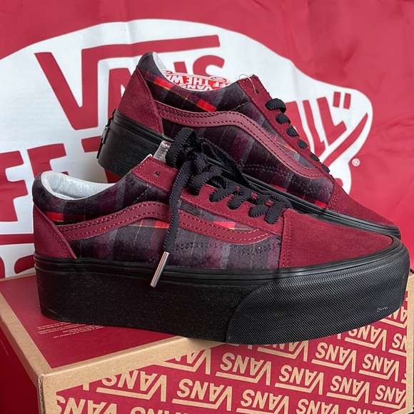 Vans Old Skool Stac
Velvet Plaid Port/Black
VNOA7Q5M02Y
WMNS Platforms - sneaker - Picture 6 of 16